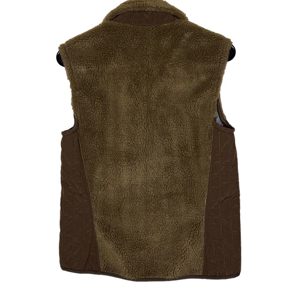 Patagonia Vest Womens Size Medium Brown Sherpa Deep Pile Full Zip Fleece. - Picture 5 of 7